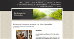 Desktop Screenshot of environmentalconclusions.com