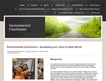 Tablet Screenshot of environmentalconclusions.com